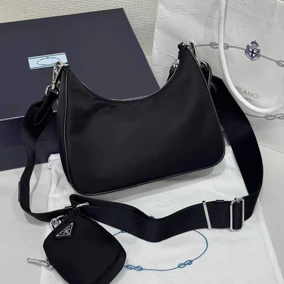 Prada Re-Edition 2005 Re-Nylon Shoulder Bag in Black