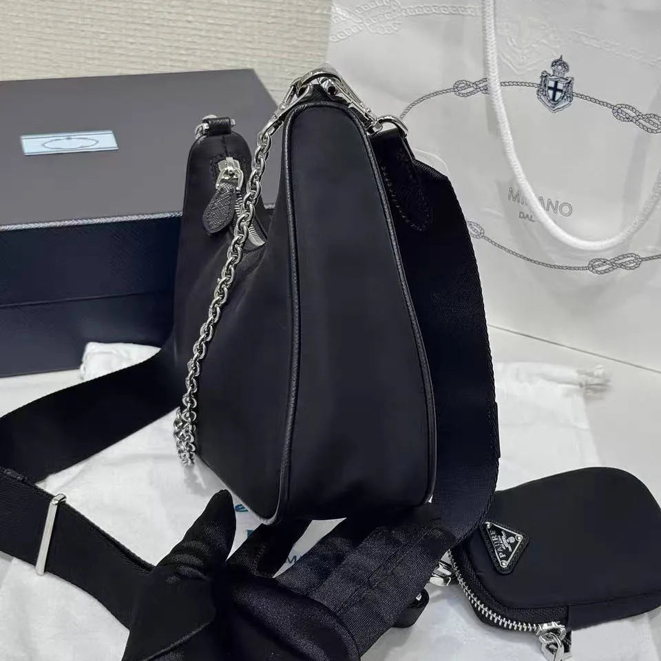 Prada Re-Edition 2005 Re-Nylon Shoulder Bag in Black